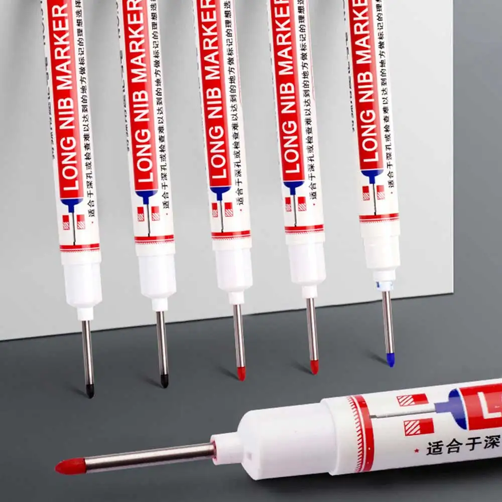10개입 20mm 롱팁 유성 마커, 방수 및 변색 방지, 목재, 금속, 직물 및 그래피티 아트용 굵은 빠른 건조 잉크