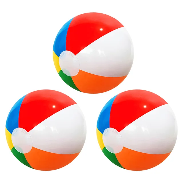 3 Pcs Inflatable Beach Ball Colorful Balloons Swimming Pool Party Water Game Beach Sports Ball Fun Toys for Kids 3 Pcs Inflatable Beach Ball Colorful Balloons Swimming Pool Party Water Game Beach Sports Ball Fun Toys for Kids