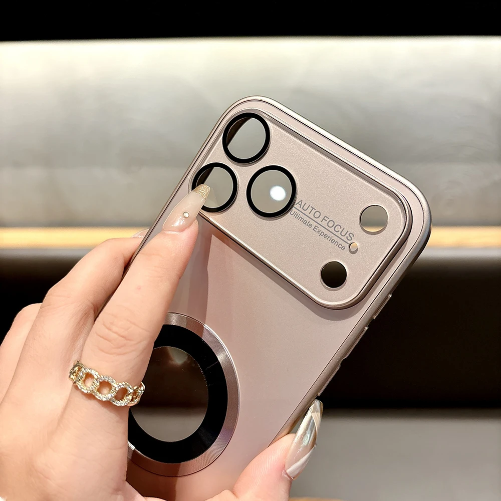 Premium Titanium Matte Magnetic Case with MagSafe Wireless Charging Compatibility