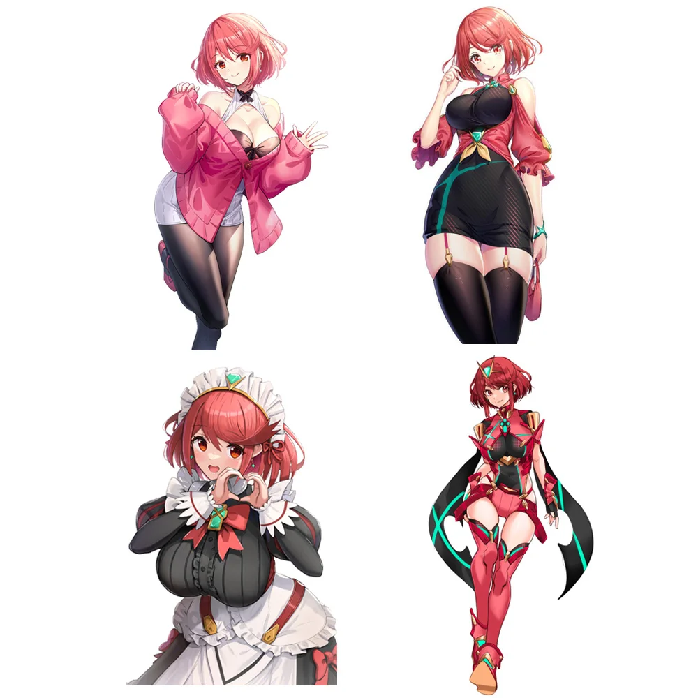 

Xenoblade Pyra Sticker Sexy Anime Large Chest Girl Car Stickers Refrigerator Motorcycle Decorative Decal PVC