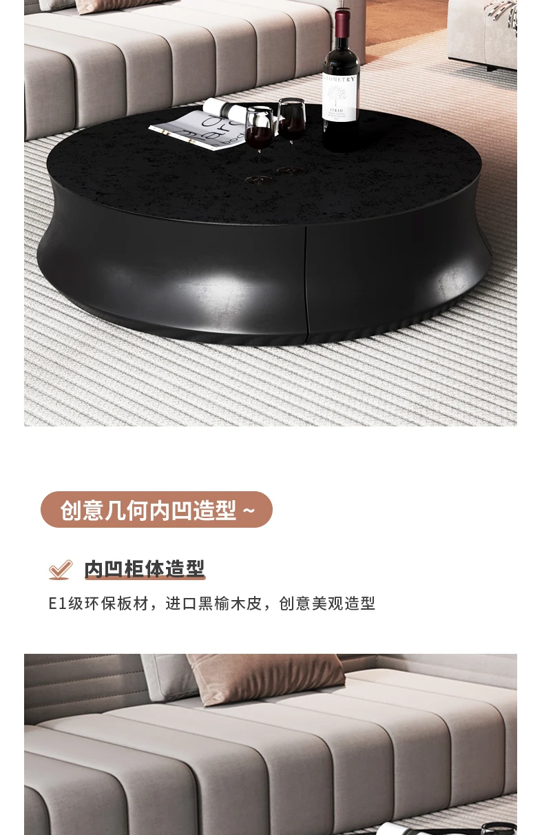 Irregular Entryway Coffee Tables Round Black Unique Modern Side Table Makeup Designer Mesa Auxiliar Salon Living Room Furnitures