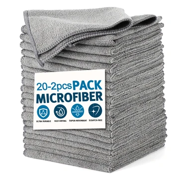 2/6/12/20PCS Microfiber Cleaning Cloth Absorbent Towel for Wash Car Housework Clean Kitchen Cleaning Rags Household Clean Tools 1