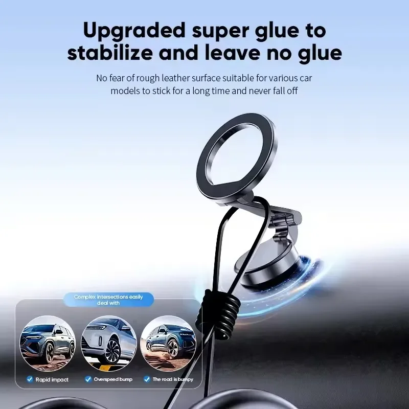 Magnetic Car Phone Holder - Universal Mobile Support