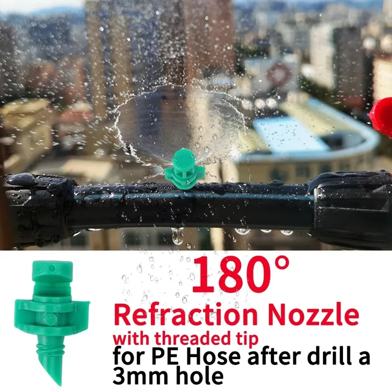Adjustable Degree Garden Lawn Water Spray & Irrigation System for Greenhouses and Flower Beds