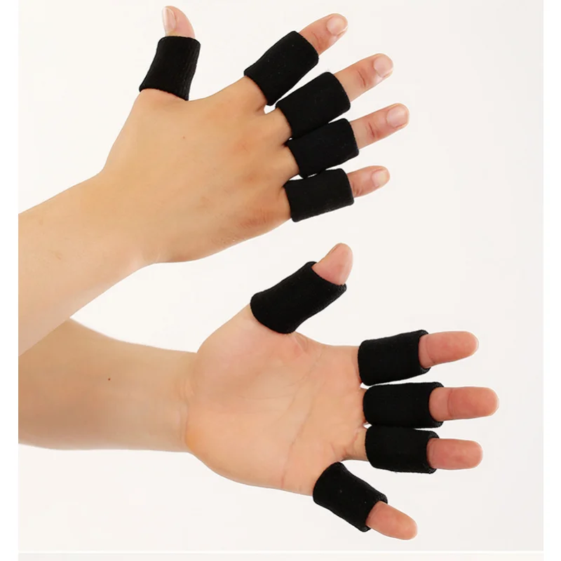 

10Pcs Elastic Sports Finger Sleeves Arthritis Support Finger Guard Outdoor Basketball Volleyball Finger Protection