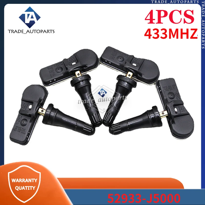 52933 J5000 52933J5000 433MHZ TPMS Car Tire Pressure Monitoring Sensor