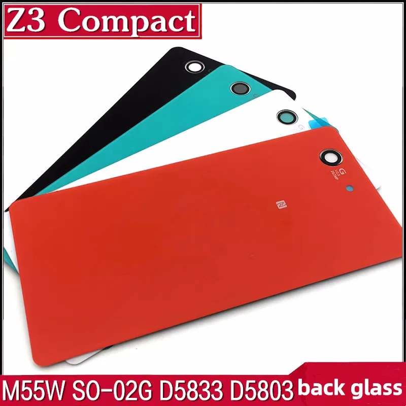  엑스페리아 Z3 z3compact Z3mini Z3C Z3+ L55T D5803 D6603 D6653 배터리 하우징 커버용 후면 유리 백 커버 케이스 백 도어