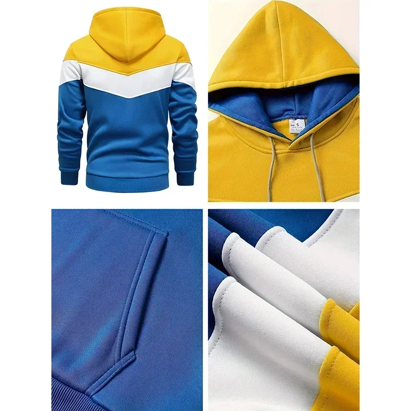 Sports Suit Sports Set Tracksuit Set Sweatshirt Hoodie Hooded Sweatshirts Mens Tracksuit King Printing Sports Suit Sports Hoodie+Pants 2 Piece Suit Casual Sweatshirt Jogging Men's Splicing Clothing