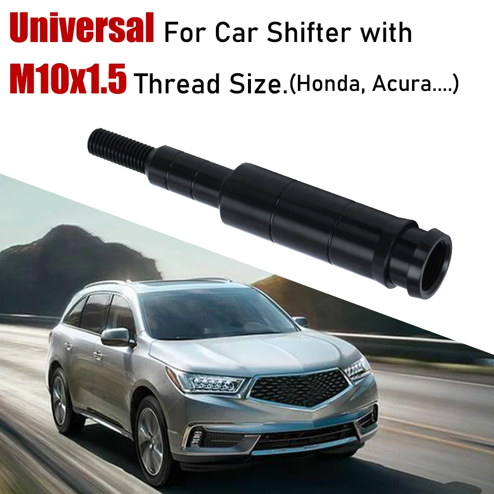 Universal M10x1.5 Aluminum Shift Knob Extender Extension Extend Adjustable Lever Gear Shifter Manual Gear Shifter Ex