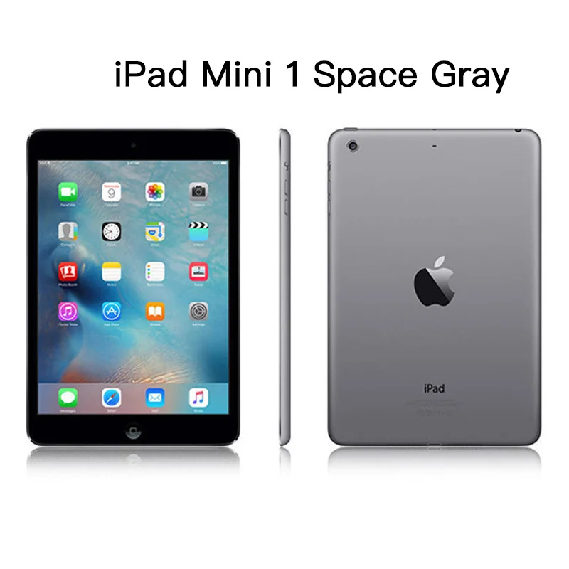 Apple iPad Mini 1st Original 7.9" 2012 16GB 32GB 64GB Gray Silver  iOS 9.3.5 children's table WIFI version 7.9" Dual-core A6 5MP most popular apple ipad Tablets