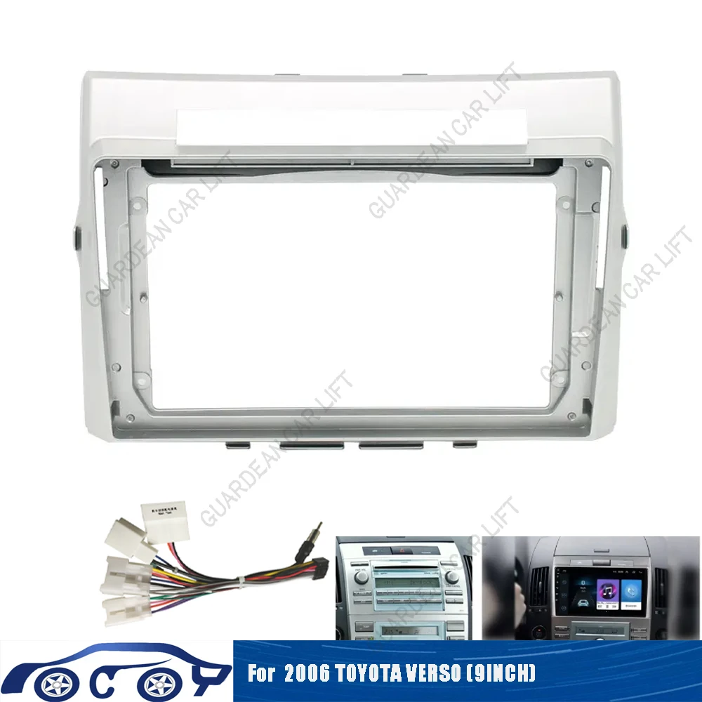Per Toyota Corolla Verso 2004-2009(9 Pollici) Autoradio Fascas Android Gps Mp5 Lettore Stereo 2 Din Head Unit Panel Dash Frame Insta