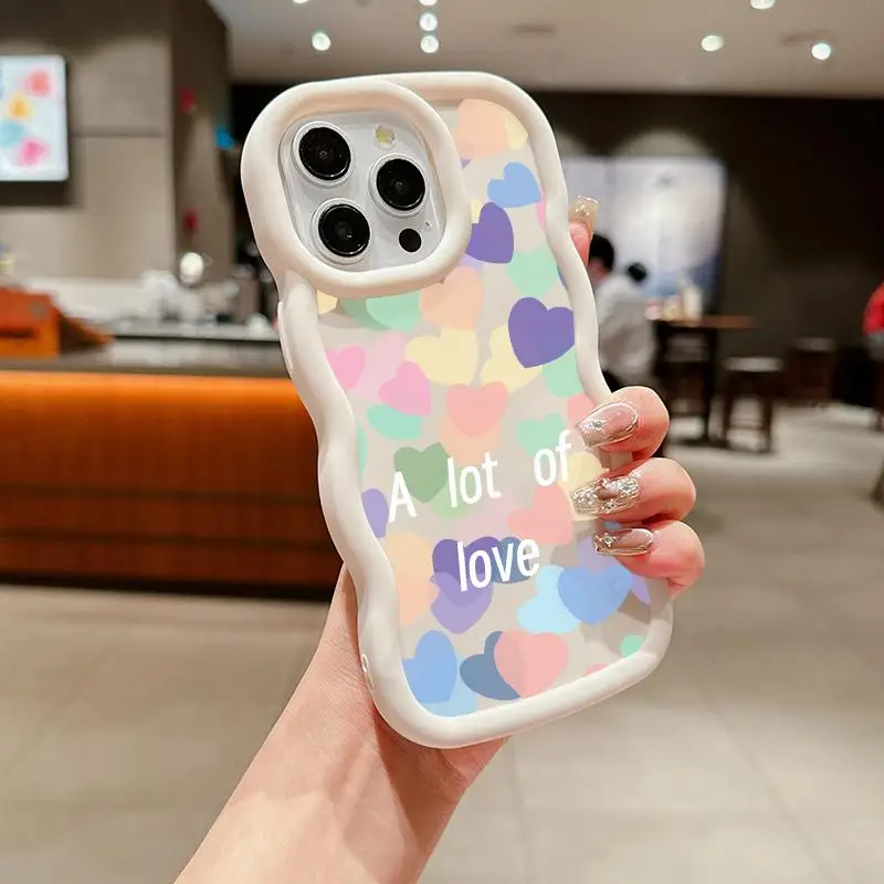 Love Heart Design Phone Case – Stylish and Durable Protection