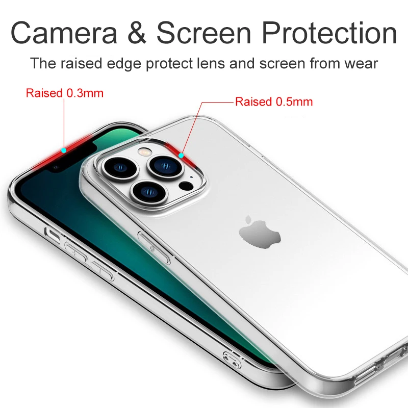 Ultra Thin Clear Silicone Soft Phone Cover - Premium Protection and Style