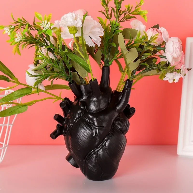 DRY Pot Art Human Statue Vase Container Simulated Anatomy Heart Decorative Gift  Aesthetic Room Decor 4