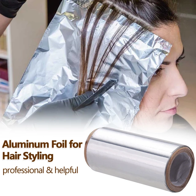 14m*12cm Aluminum Foils Sheets for Hair,Professional Hair Coloring Dye  Highlighting Foil for Salon Barber Bleaching Application