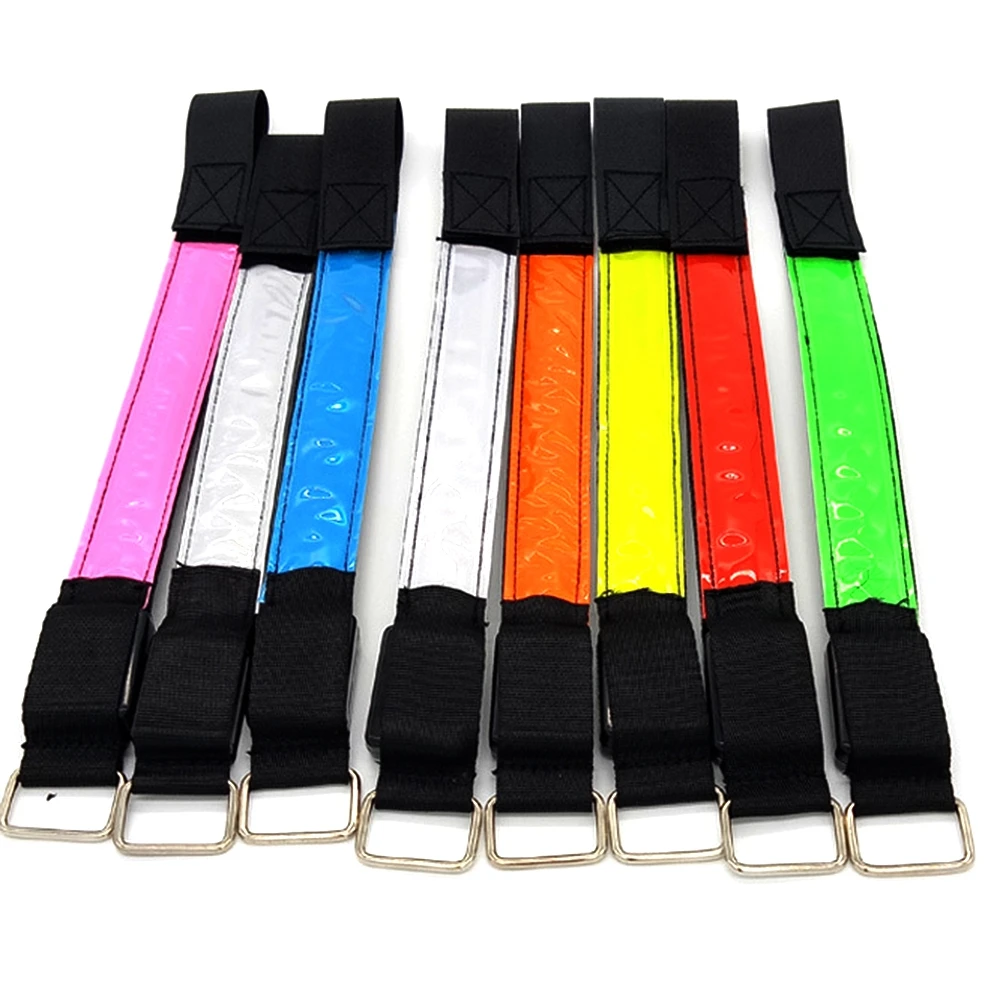 Reflective Strip Running Light LED Bracelet Outdoor Sports Night Running Armband Flashing Luminous Wristband Belt Cycling Light