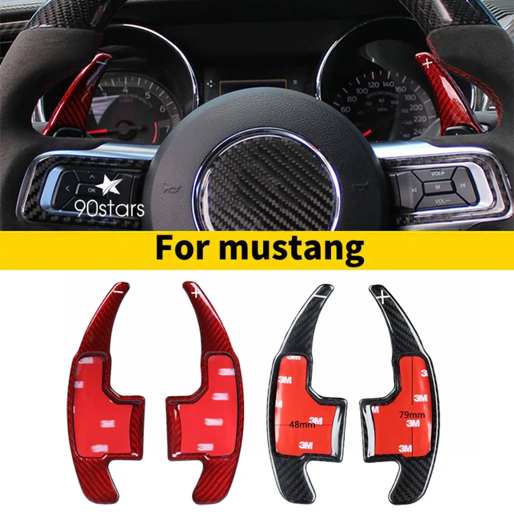 

Car Accessory Carbon Fiber steering wheel DSG paddle shifters for Ford Mustang EcoBoost GT GT500 Shelby GT 350 Paddle Gearbox