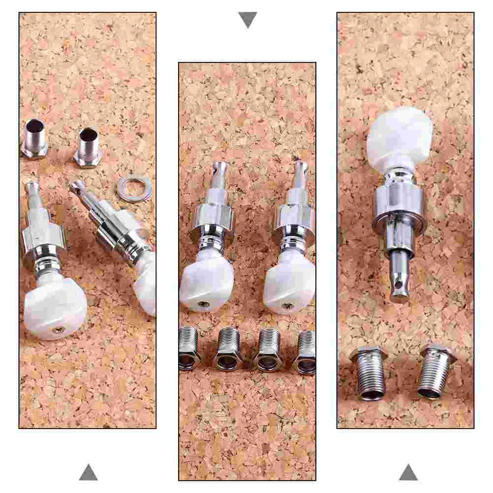 4 Pcs Banjo Machine Head Metal Tuning Pegs String Key Parts Accessories Guitar Instrument Hardware