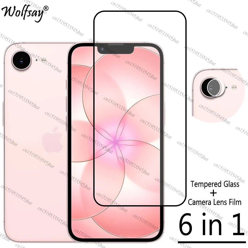 Premium Full Cover Tempered Glass Screen and Camera Lens Protector