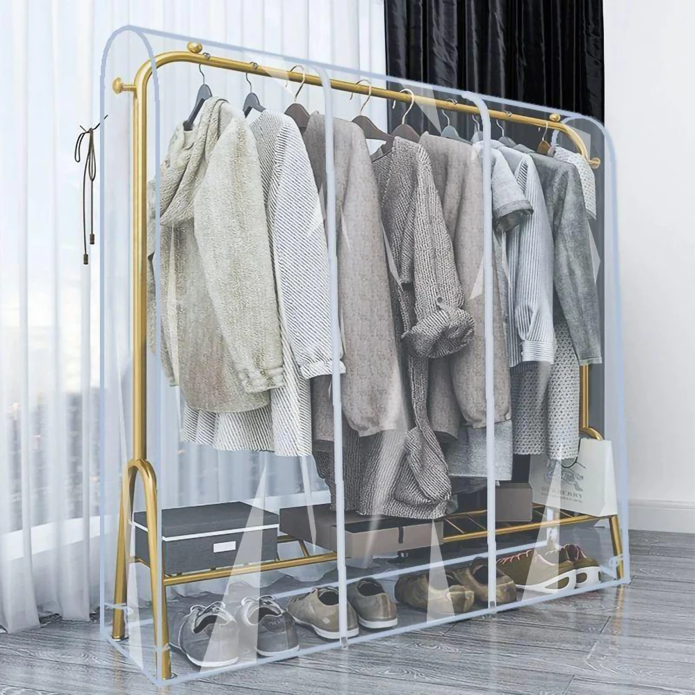 Copriabiti Antipolvere Trasparenti Con Cerniera: Buste Per Abiti Lunghi E Cappotti (60-200 Cm) - 5