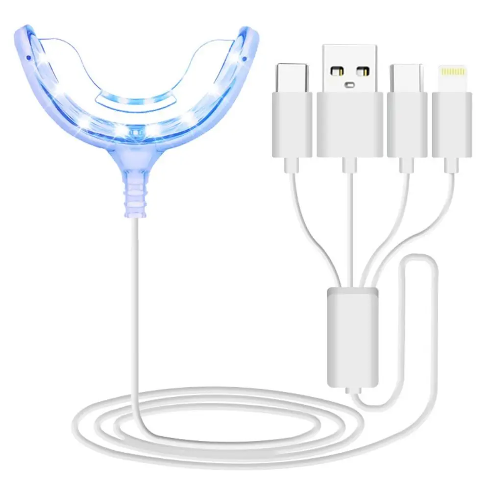 

Durable Teeth Whitening Accelerator Light Blue Light Portable Dental Base Lamp Oral Care Waterproof Tooth Lamp Women