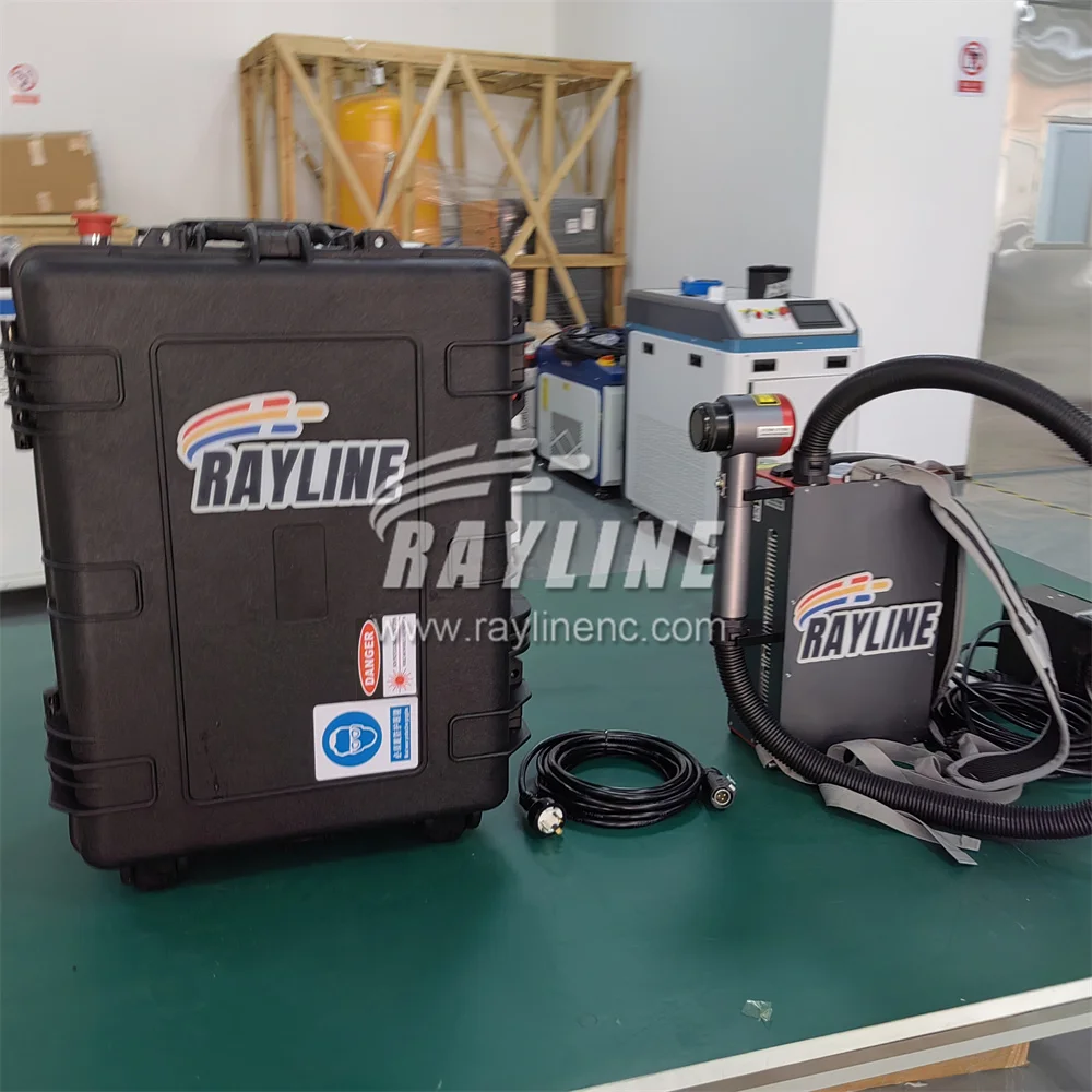 50w 100w 200w 500w portable handheld backpack pulsed mobile fiber laser cleaner rust removal cleaning machine 6