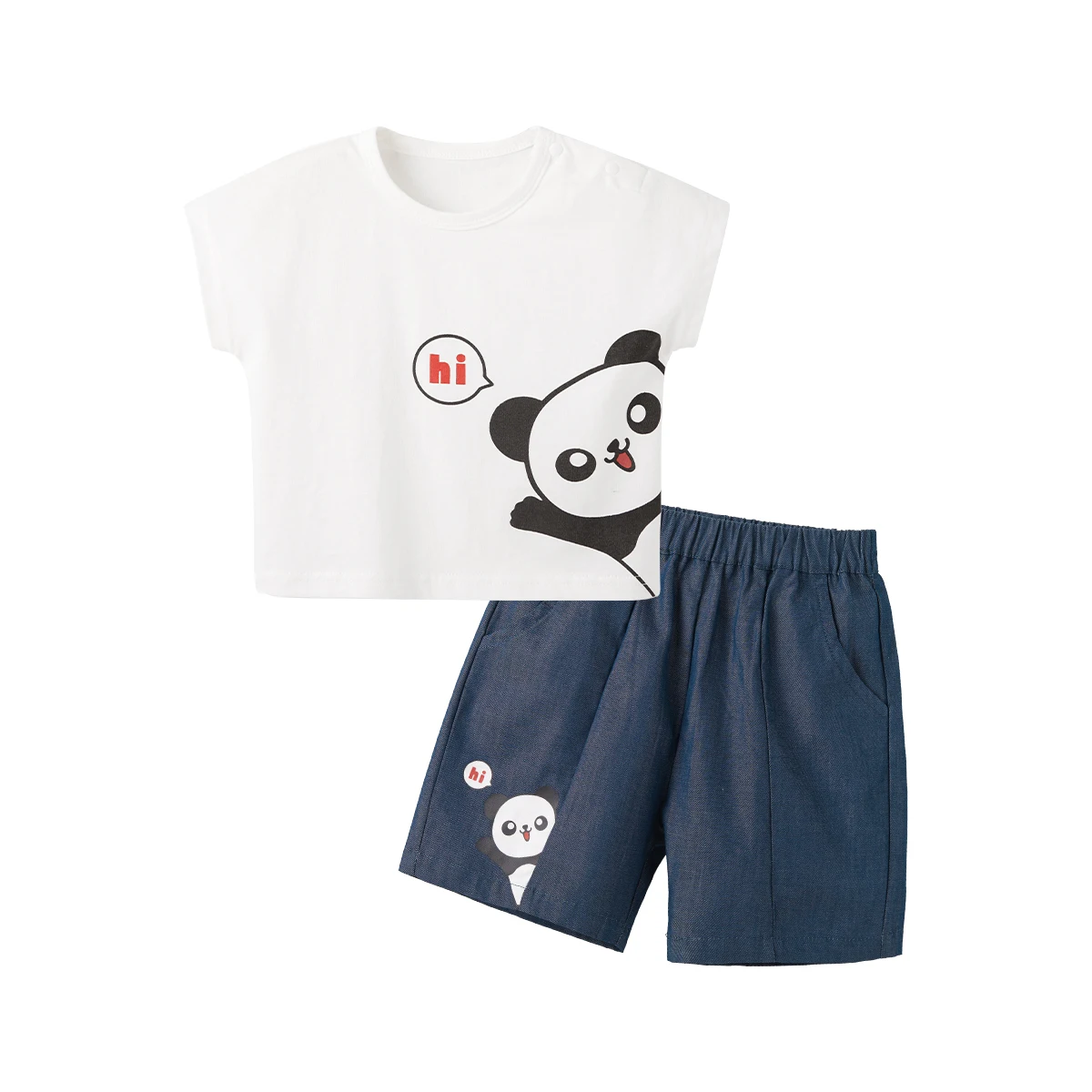 

Pureborn Baby Shorts Set 2 Pcs Short Sleeve T-shirt and Pants Clothing Set Infant Boy Girl Clothes Cotton Cartoon Summer Holida