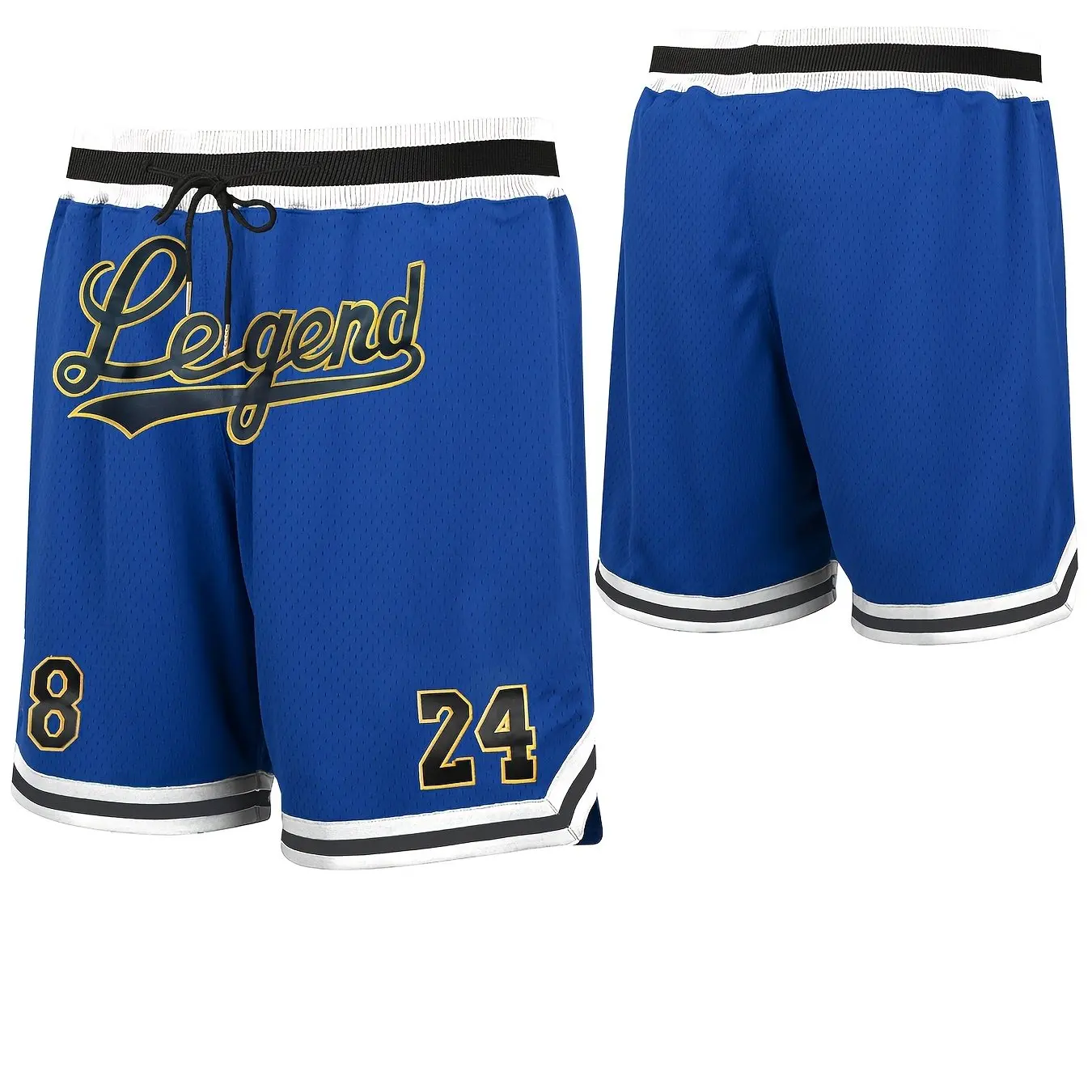 Legend Number 24 Basketball Shorts Men's Loose Beach Shorts Quick Dry Shorts For Summer Women 3D Casual Oversized Sport Shorts 6
