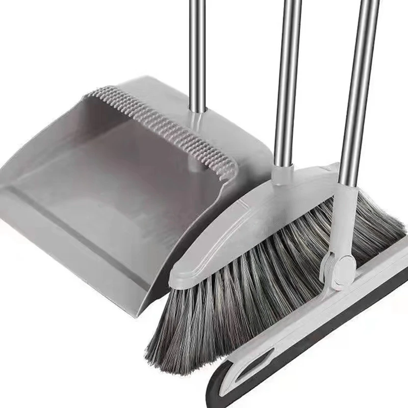 Dustpan Broom Set Floor Wiper Household Cleaning Long Handle Cleaning Set For Lobby Household Kitchen Cleaning