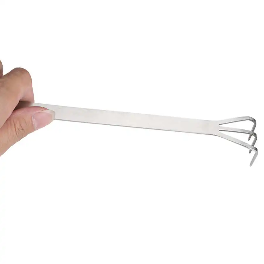 2 In 1 Stainless Steel Root Rake Bonsai Tweezers Multifunctional Garden Farming Tool Loosen Soil Spatula garden weeding tool farming rake hand rake