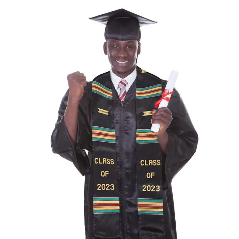 

Шарф с бахромой, дизайнерские аксессуары для выпускного, пояс для черных мальчиков и девочек, оформление на выпускной