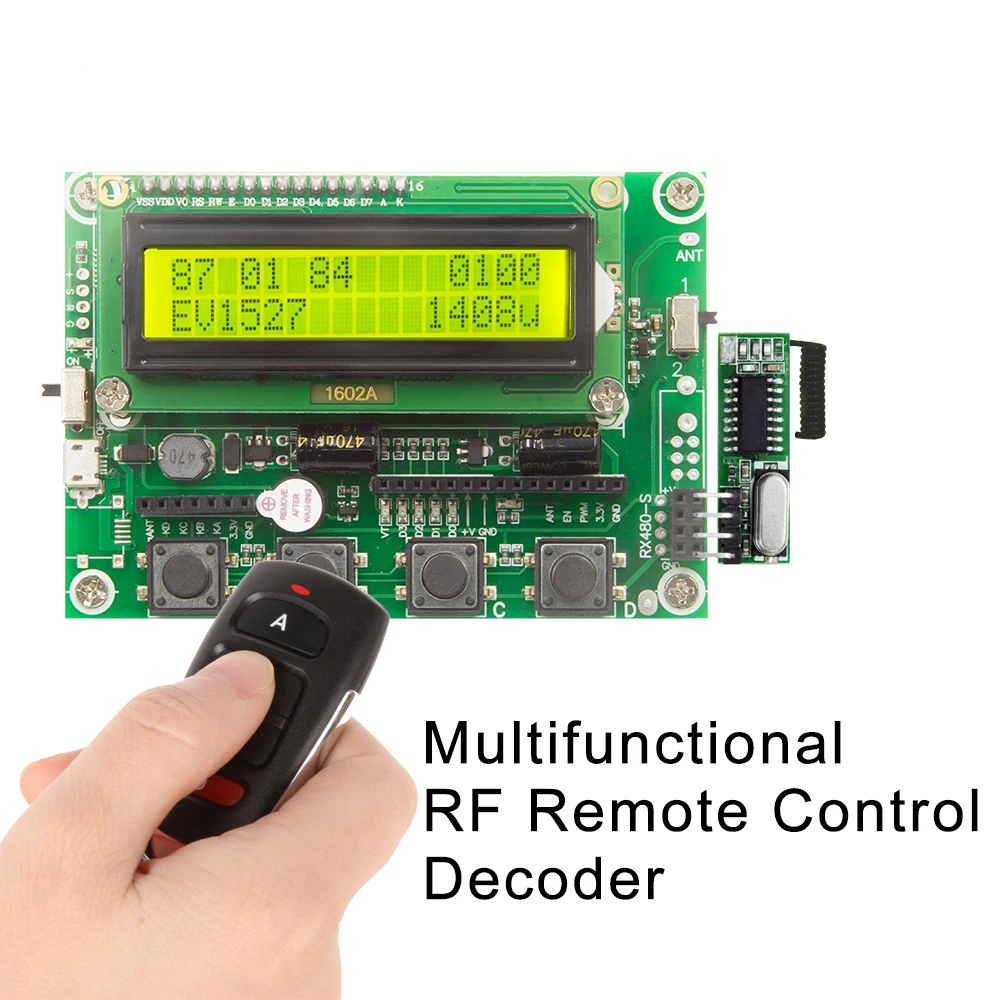 

GERMA Multifunction RF 315 433 Mhz Remote Control Decoder Receiver Transmitter Compatible 1527 2262 HCS HT Rolling Code