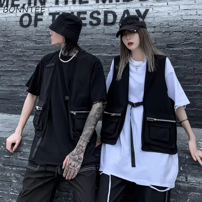 Женский жилет без рукавов Harajuku повседневный Универсальный на - Цена: 652,72 руб.