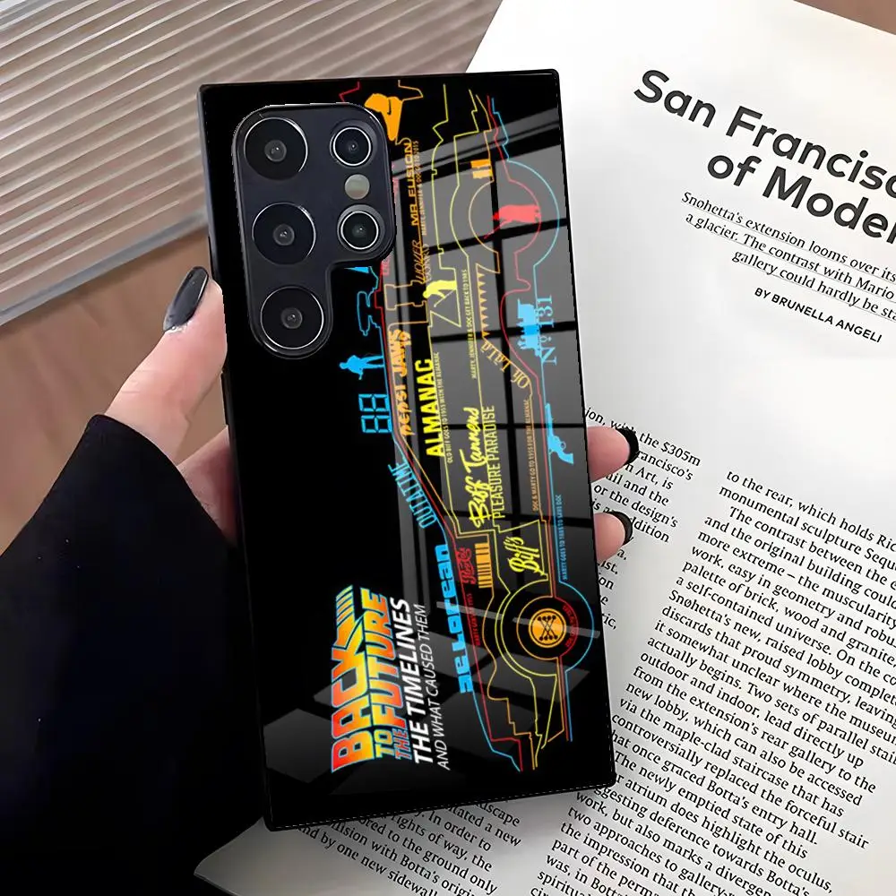 Back To The Future Themed Glass Phone Case