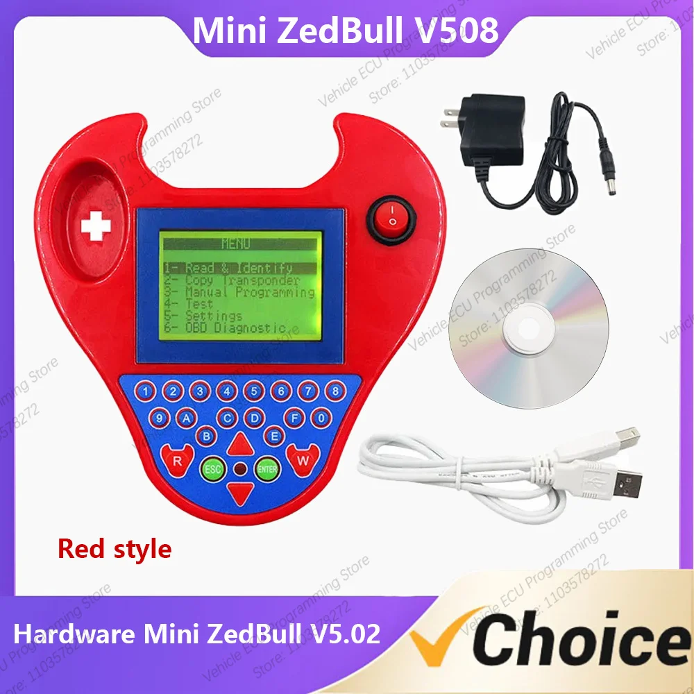 

Diagnostic Equipment Mini Zed-Bull V508 Anti-theft System Balise Cloning Function Support FOr BMW Software Clone EFfI V2.7.2-10%