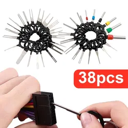 Car Terminal Removal 38Pcs/Set Electrical Wiring Crimp Connector Pin Extractor Kit Automobiles Terminal Repair Hand Tools