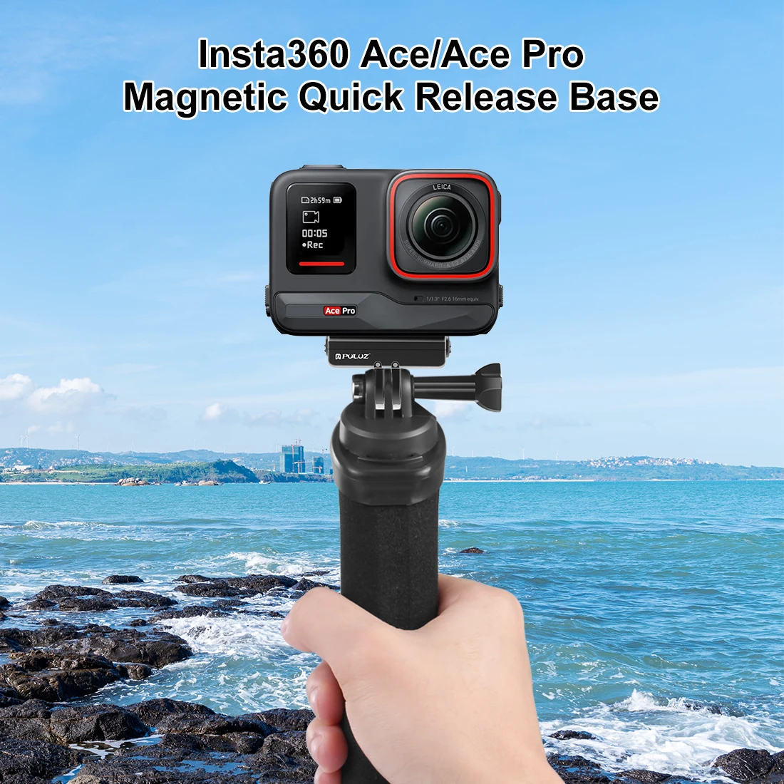 PULUZ Magnetic Quick Release Base Mount For Insta360 X4 /Insta360 Ace / Ace Pro