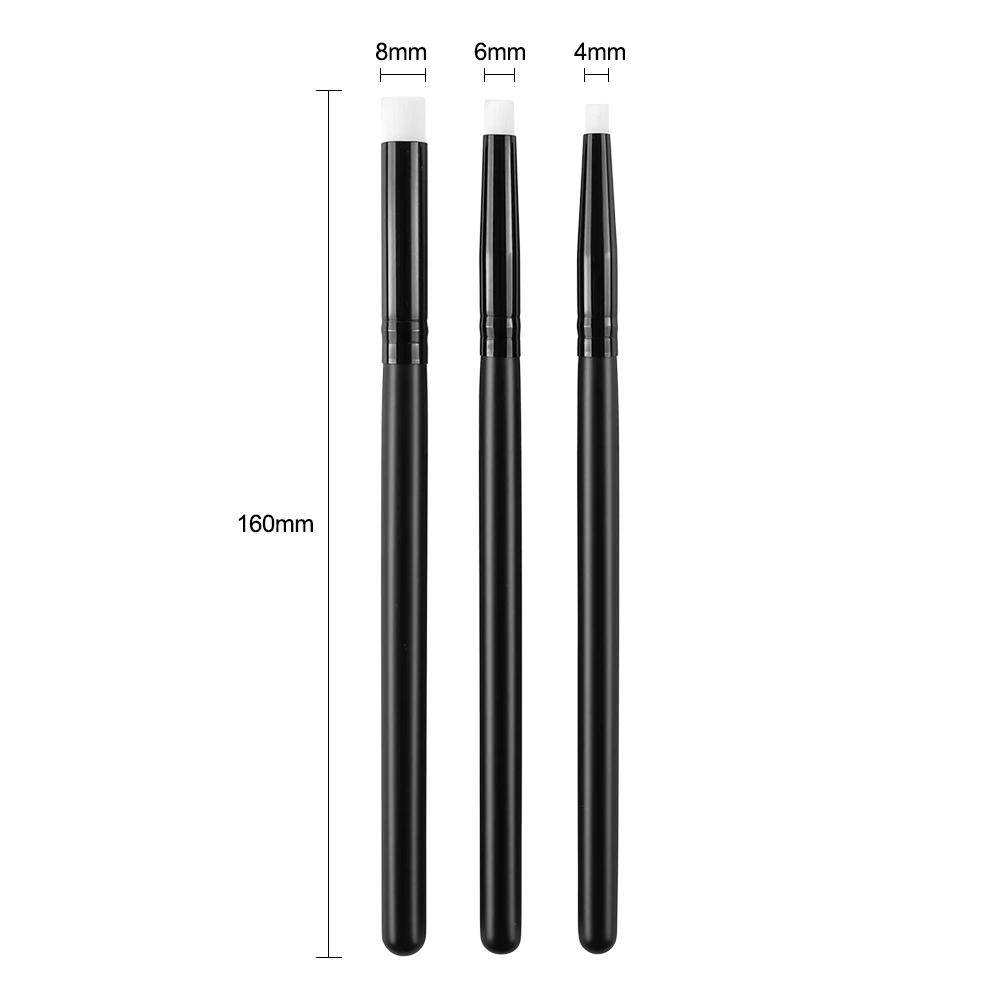 Detailed Blending Brushes 8/6/4mm Mini Painting Brushes Hand Tools Intricate Stencils Cards Making 3pcs/set painting brushes blending brush
