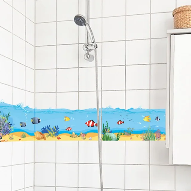 찬란한 수중 세계의 매력으로 아이들의 상상력을 불러일으키는 마법 같은 벽 스티커