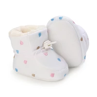 Winter Newborn Baby Cotton Booties Non-Slip Sole Toddler Boys Girls First Walkers Infant Warm Snow Boots 0-18M 5