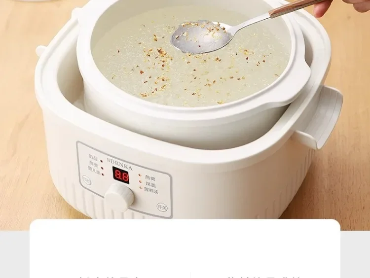 Description Picture 6 of item220V SDRNKA Auto Electric Steamer Ceramic Slow Cooker for Healthy Cooking