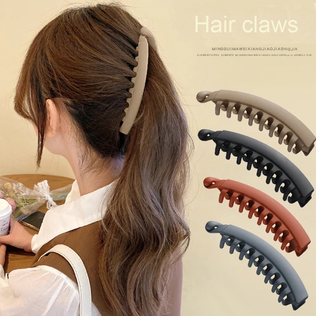 Pinzas para el pelo esmeriladas para mujer, accesorios para el cabello de  Color sólido, pasadores de cola de caballo, pinzas para el cabello,  horquillas 2021 - AliExpress