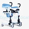 Best Selling Patient Lift Lightweight Manual Transfer Chair With Commode Bucket Disabled Medical Care Wheel Chair 2