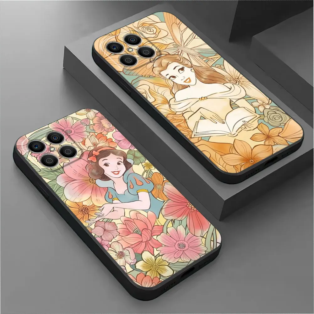 Custodia Per Huawei Honor X8A X8 90 Lite X9A 8X 90 X7 Magic5 Pro P30 P40 P20 P Smart Z X6 Tpu Cover Nera Per Telefono Disney Princess Art