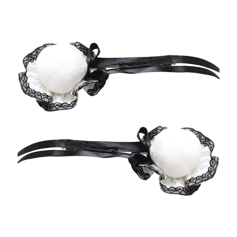 N80C 2PCS Chinese Hair Bun Hair Clip Carnivals Anime Role Play Hairpin for Girl