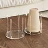 Acrylic Transparent Paper Cup Holder Disposable Water Tea Cups Dispenser Rack Coffee Cup Holder Kitchen Storage Organization 1