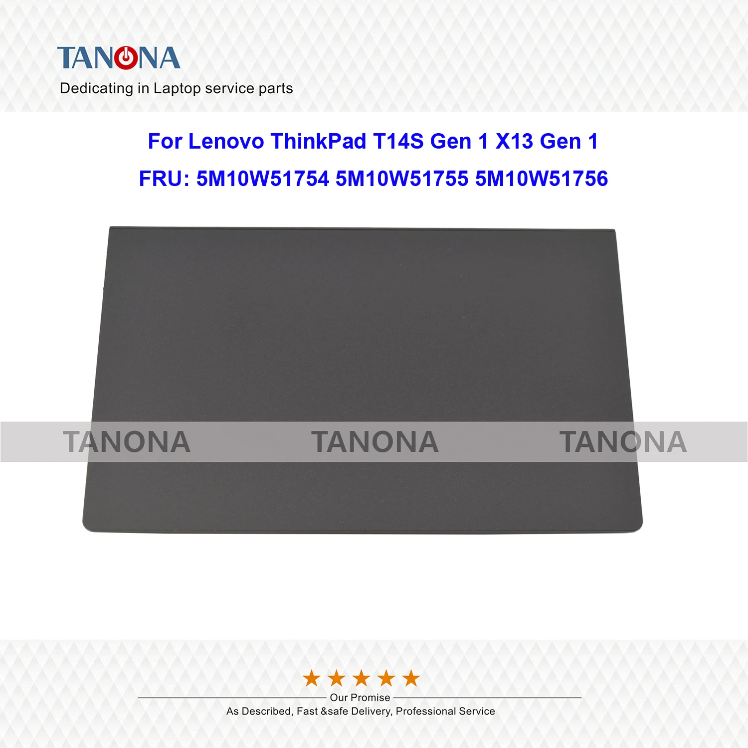 5M10W51754 5M10W51755 5M10W51756 Black For Lenovo ThinkPad T14S Gen 1 X13 Gen 1 Touchpad Clickpad Trackpad Palmrest