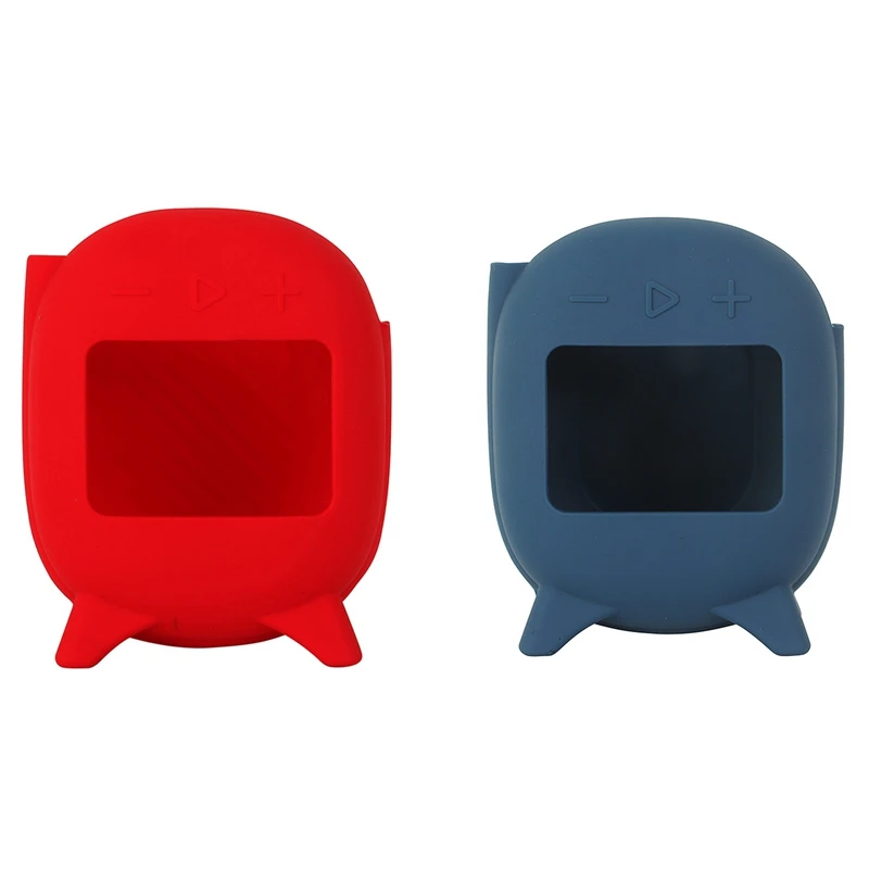 2 шт., силиконовая задняя крышка для JBL CLIP4, Противоударная Силиконовая задняя крышка для JBL Clip 4, красная и синяя