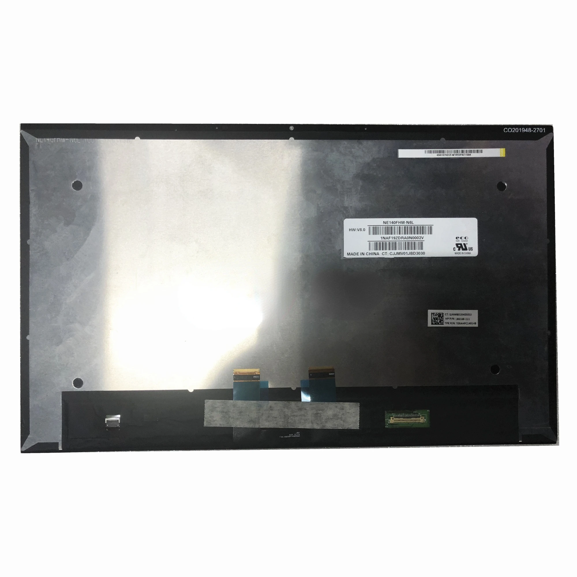 

NE140FHM-N6L 14.0'' FHD Laptop LCD Touch Screen Digitizer Assembly for HP Replacement P/N: L86168-111 CT: CJJMV01JBD3030