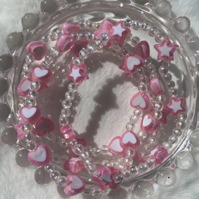 Pink Y2K Star Bracelet